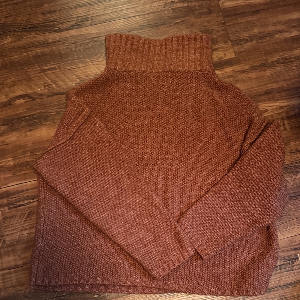 Universal Thread Rust Cropped Sweater - Picture 3 of 4
